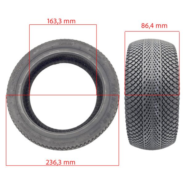 Opona szosowa 10x3-6,5 pneumatyczna (Snake) - obrazek 2